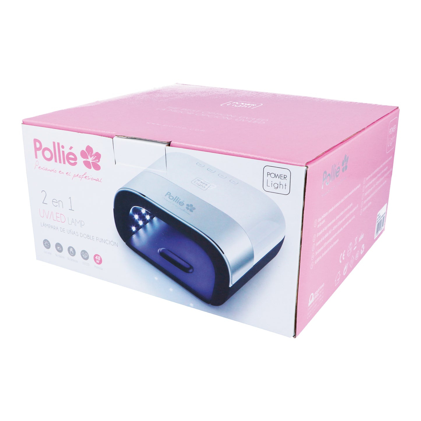 Pollié POWER LIGHT - Lámpara LED UV para Uñas 48W