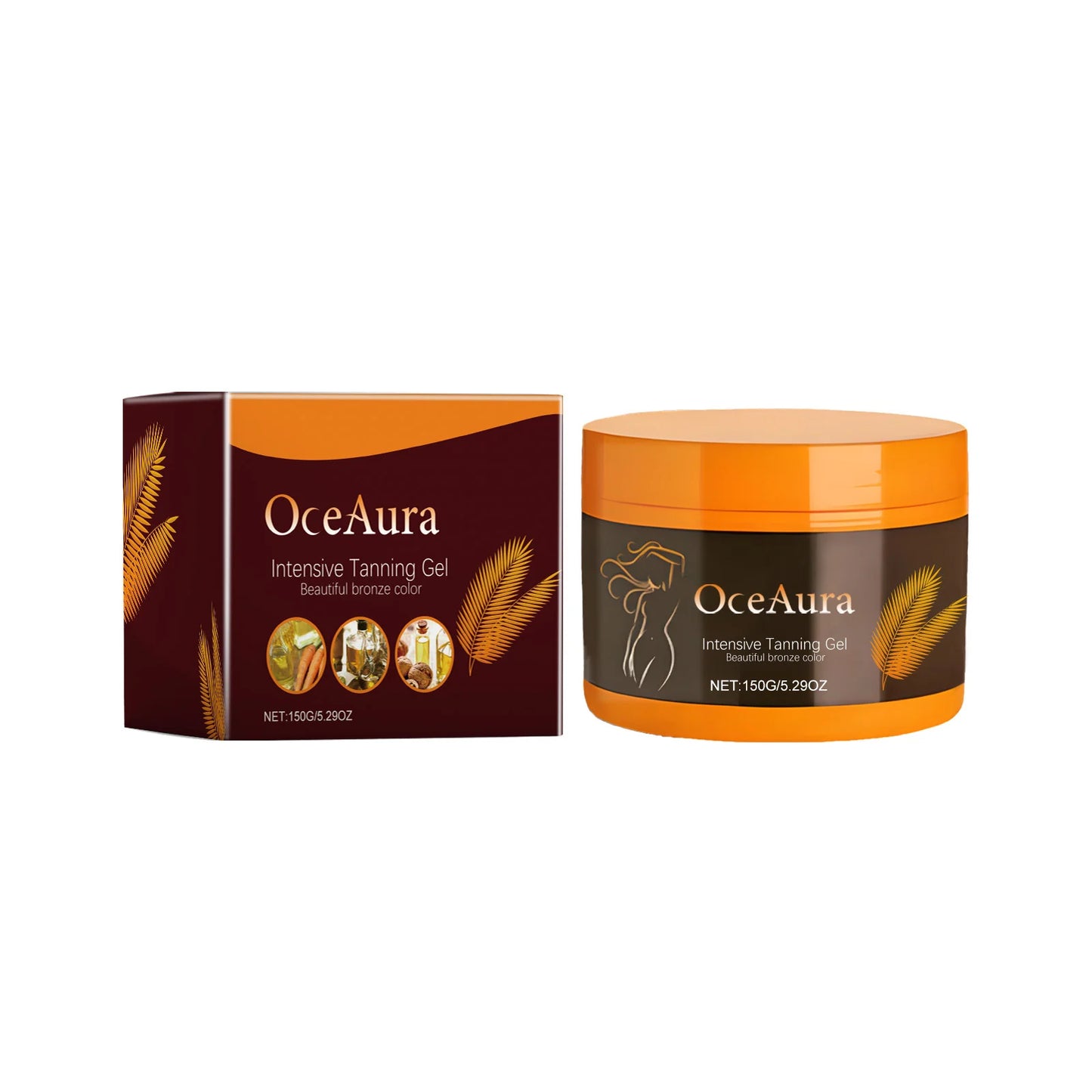 Gel Acelerador Bronceador Corporal Natural OceAura - 150g