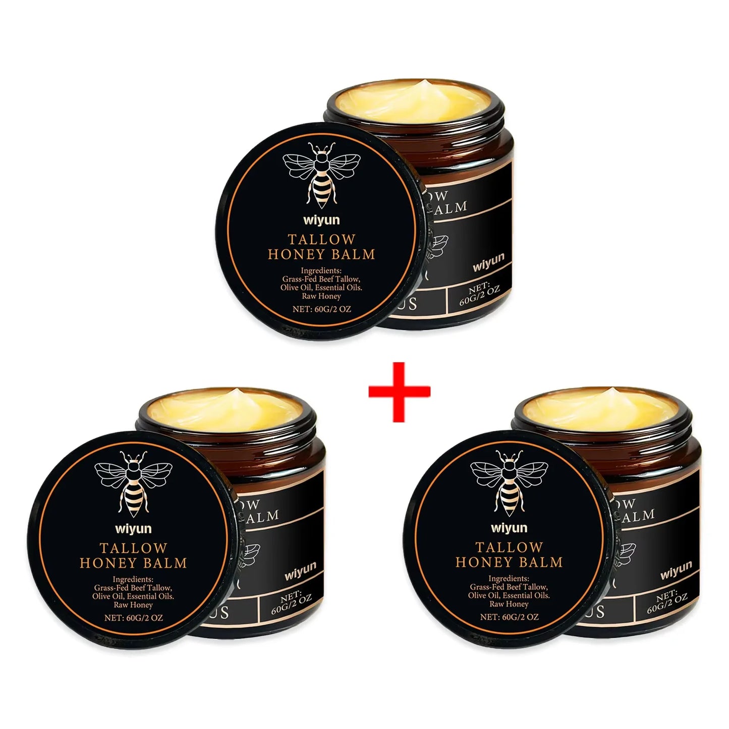 Crema de Sebo de Res con Miel Anti-Manchas, Iluminadora, Reafirmante y Reparadora para Cuerpo Wiyun - 60g