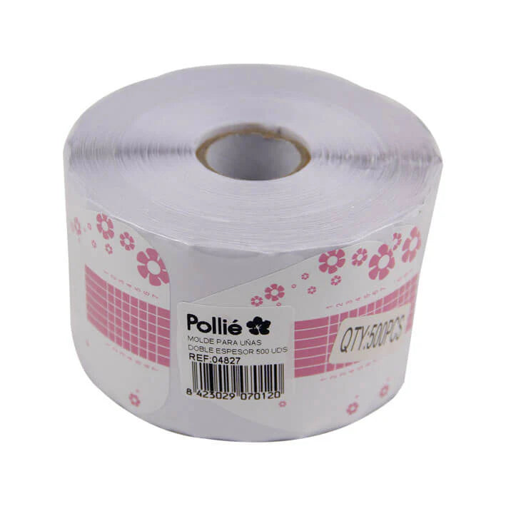 Moldes para Uñas Doble Espesor Pollié – 500 Unidades