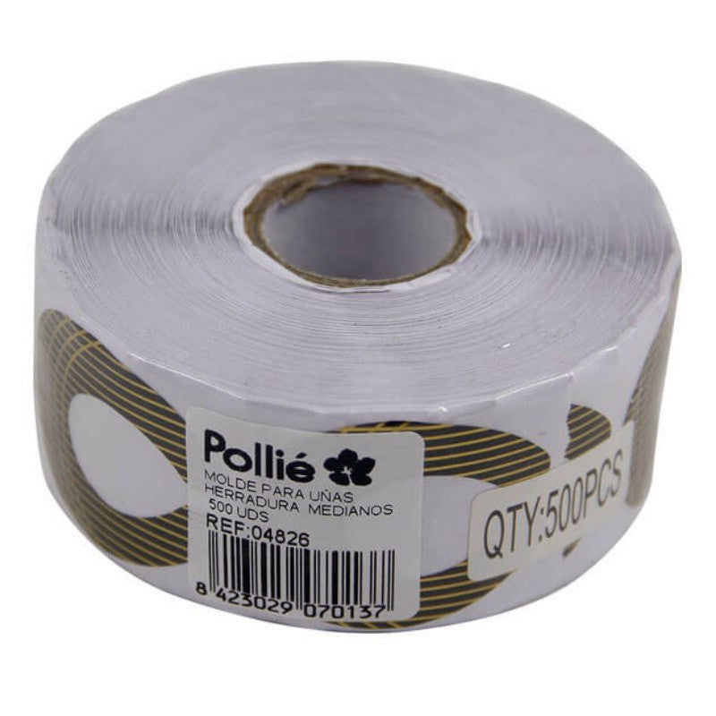 Moldes para Uñas Herradura Pollié – Diseño para Gel y Acrílico – 500 Unidades