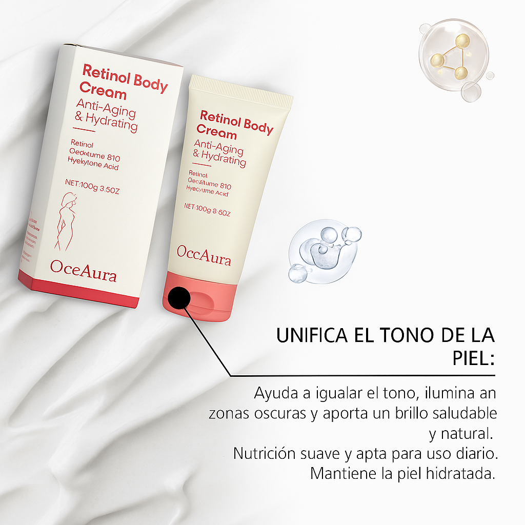 Crema Corporal Reafirmante con Retinol OceAura - 100g