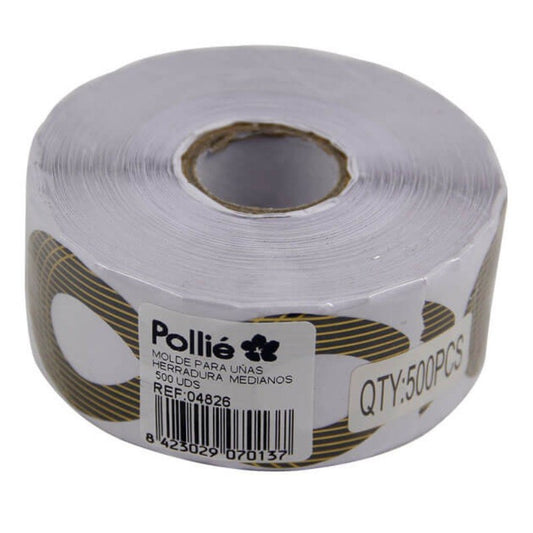 Moldes para Uñas Herradura Pollié – Diseño para Gel y Acrílico – 500 Unidades